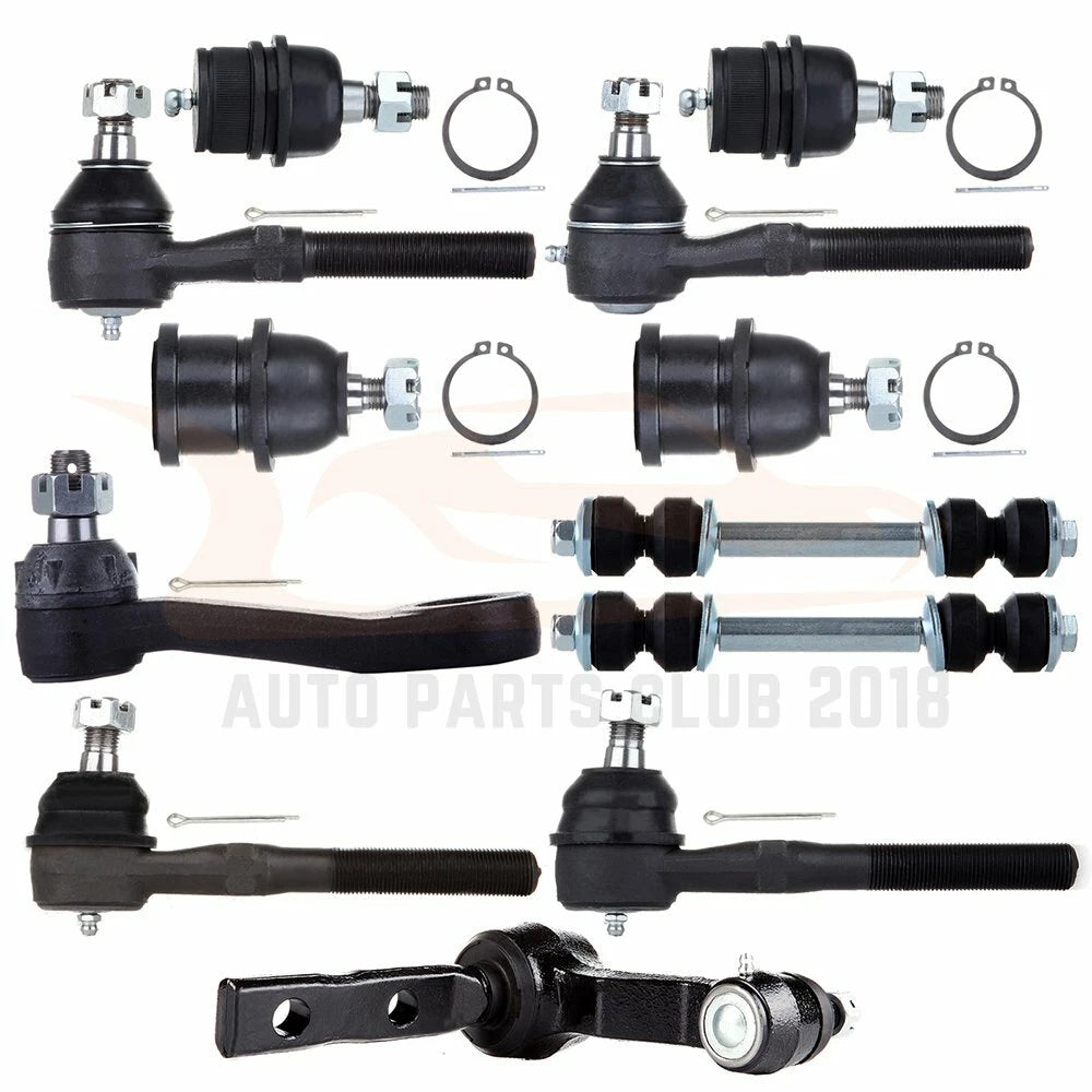 Set of 12 Ball Joint Tie Rod Ends for Ford F-150 4WD (1997–2003)