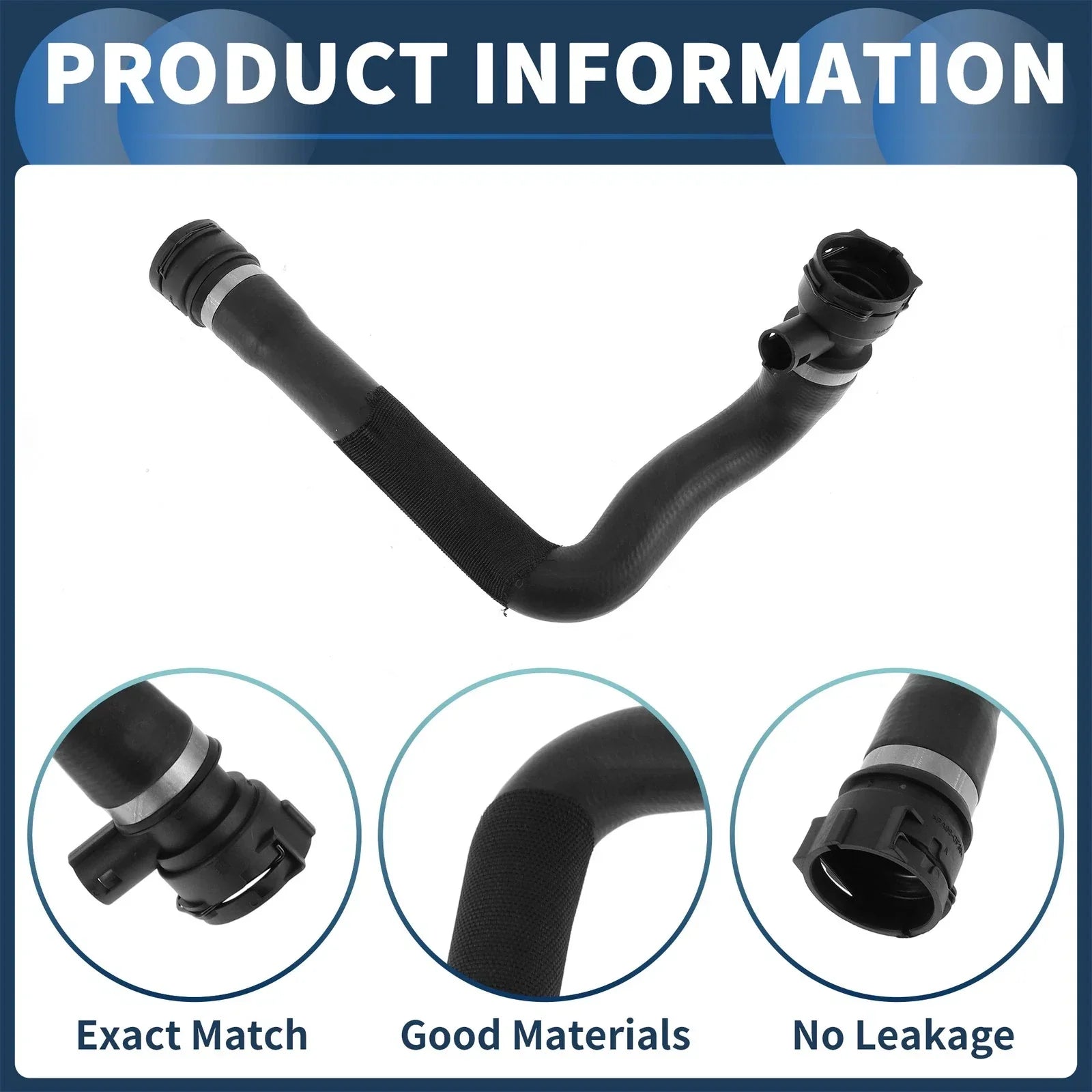 Radiator Coolant Hose for BMW 540i (1999-2003) 740i/740iL (1998-2001)