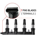 Set of 4 Ignition Coils & Spark Plugs for Chevrolet Cruze Sonic Aveo5 Pontiac G3 UF620