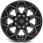 20 Inch Gloss Black Wheel with Brushed Face for Ford Excursion (2000–2005)
