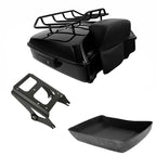 Chopped Trunk Mount Rack for Harley Touring Road Glide (2009–2013) Black