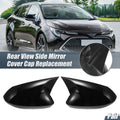 1 Pair Rearview Mirror Cover Overlay Gloss Black for Toyota Corolla (2020–2023)
