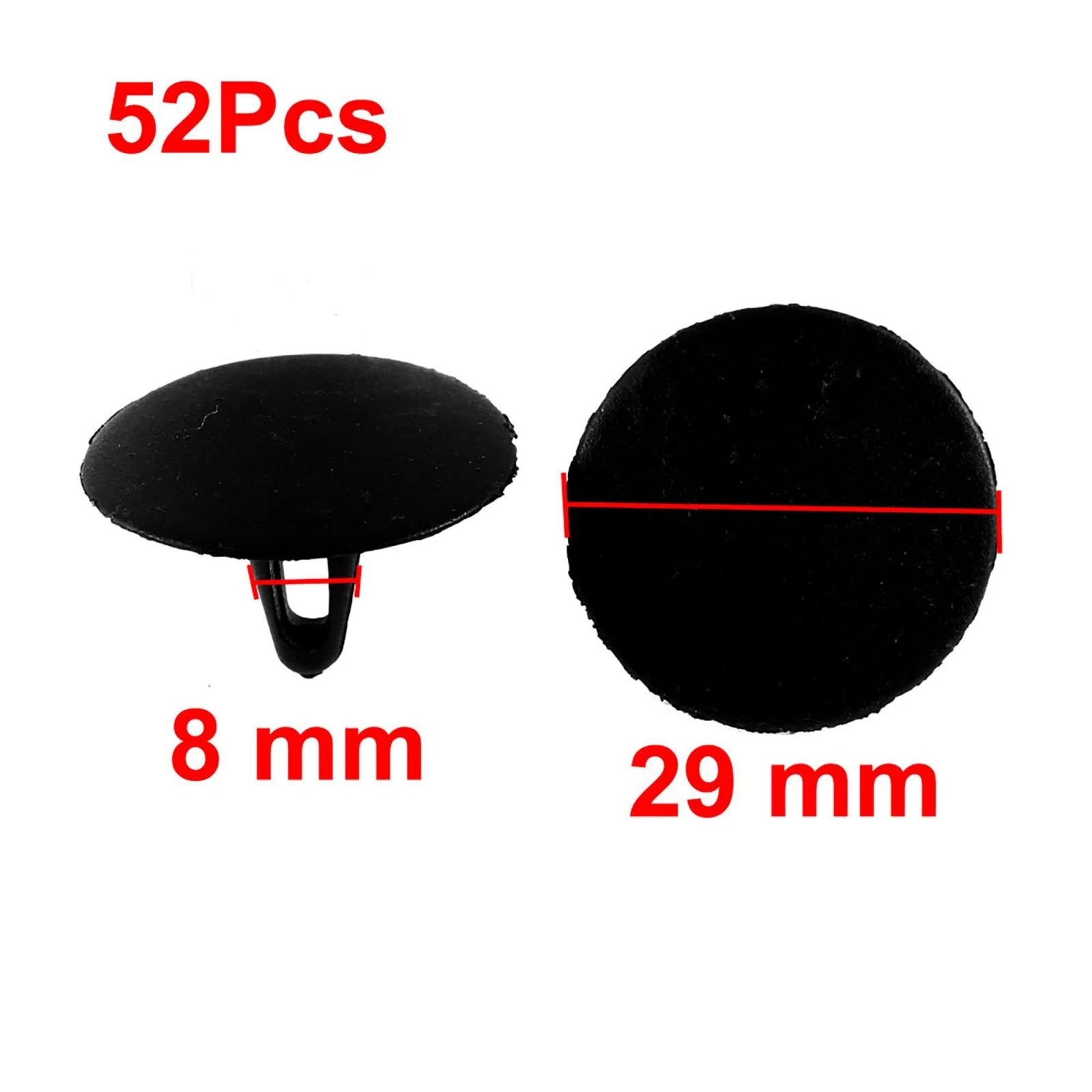 52Pcs Panel Bonnet Insulation Lining Pad Fastener Clip for Toyota 