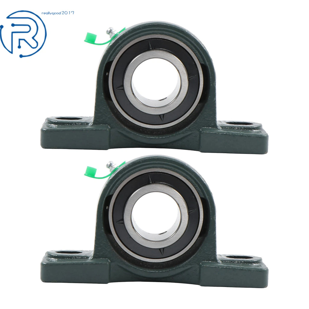 2 Pack Pillow Block Bearing UCP207-22 for UCP207 (1-3/8" Bore)