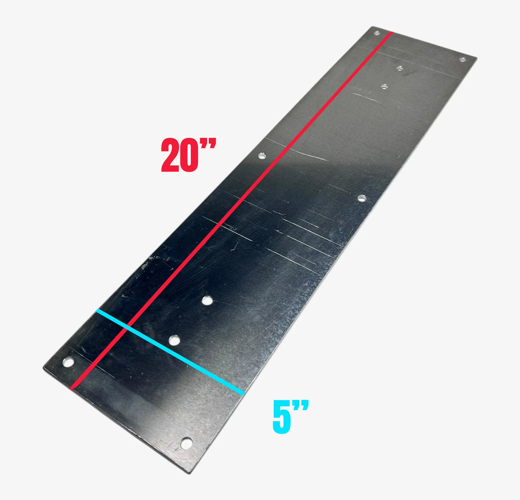 Set of 4 White Aluminum Sheet Plates for Marine Applications (1/8'' x 20'' x 5'')