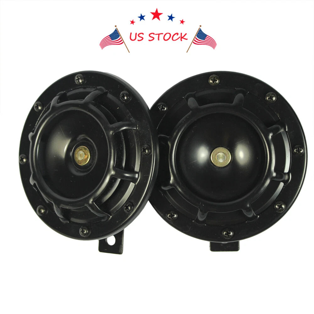 2X Electric Blast Tone Horn Kit for 12V Vehicles