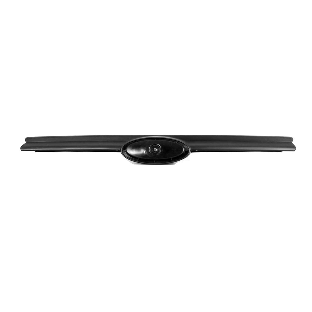 Replacement Black Plastic Front Upper Grille w/Emblem Indentation