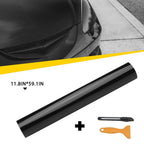 Black Gloss Vinyl Wrap for Car (Self Adhesive, Air Bubble Free)