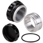 2X 2.5” Aluminium Alloy Weld-On Filler Neck and Cap for Oil
