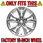 Wheel Skins Set of 4 Gloss Black Plastic for Chevy Impala (2016–2019)