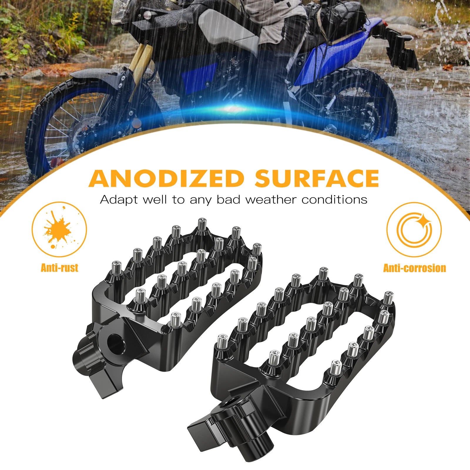 Wide Footpegs for Yamaha Tenere 700 XTZ700 (2019–2024)