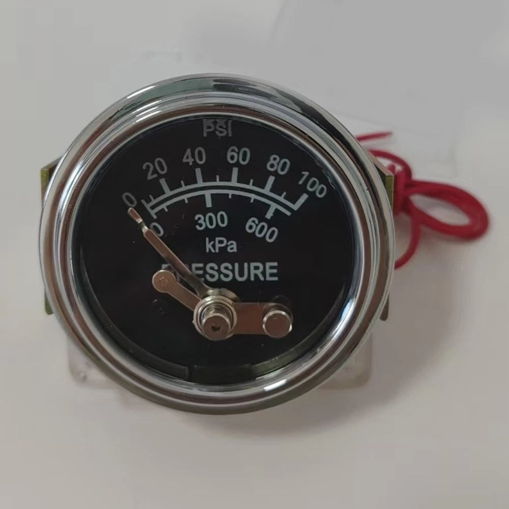 Oil Pressure Gauge for Motor Vehicle (0 to 100 PSI, Chrome)