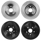 Front and Rear Disc Brake Rotors for Toyota Highlander (2004–2007)