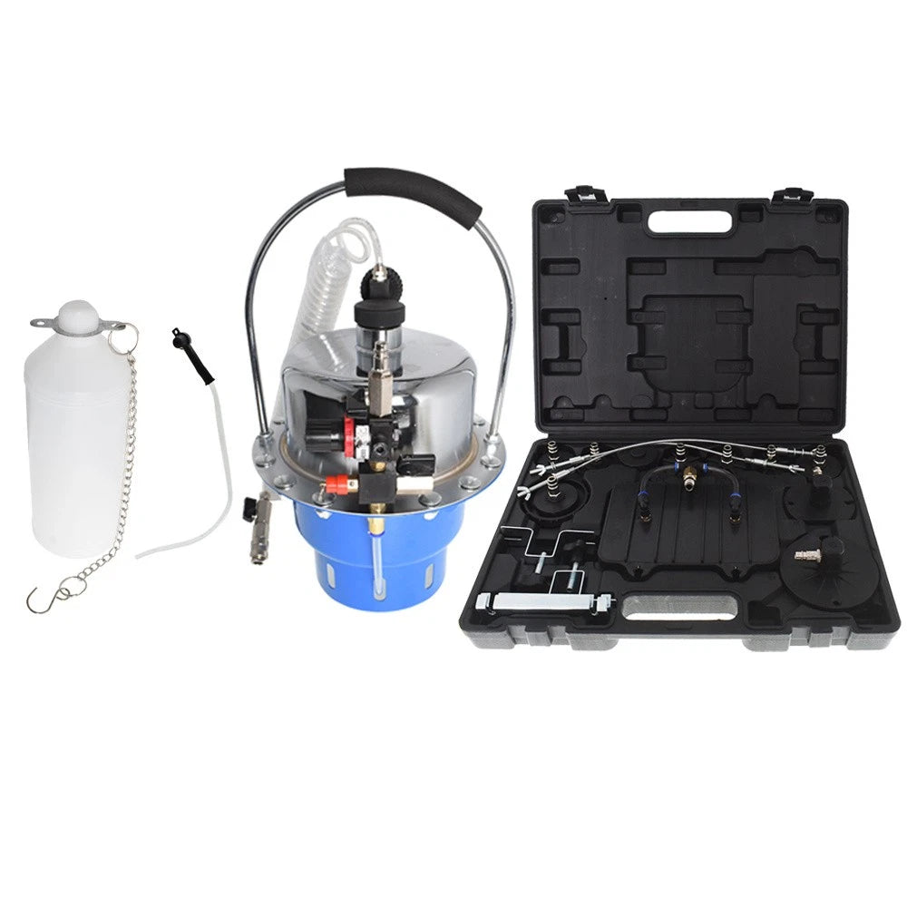 Portable Pneumatic Brake & Clutch Bleeder Valve Kit for Universal Vehicles