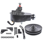 Saginaw Power Steering Pump Kit with Double Groove Pulley & Bracket for SBC Chevrolet