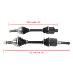 Set of 2 CV Axle Shafts for Chevy Equinox (2010-2017)