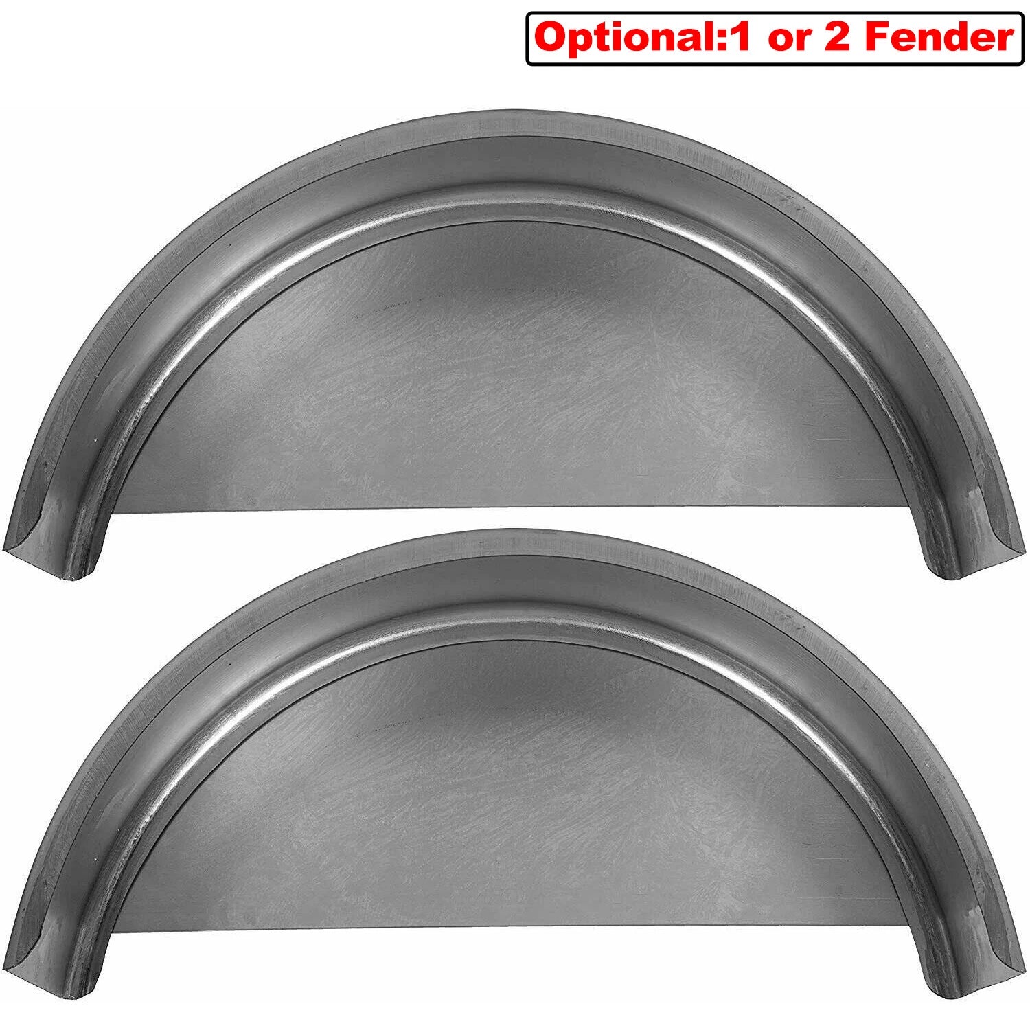 Cold Rolled Steel Axle Trailer Fender & Backs for 14"-16" Wheels (Fits 14-16)