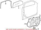 Front Passenger Right Window Motor for Chrysler Charger Dodge (OEM)
