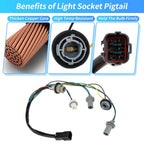 Taillight Bulb Socket Wiring Harness for Kia Soul (2014–2019) No. 92450B2000
