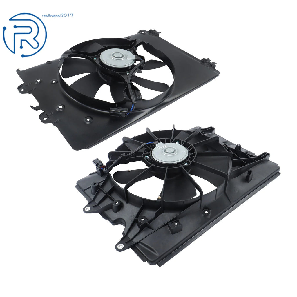 2X Electric Radiator Condenser Cooling Fan Assembly for Honda Pilot (2009–2015)