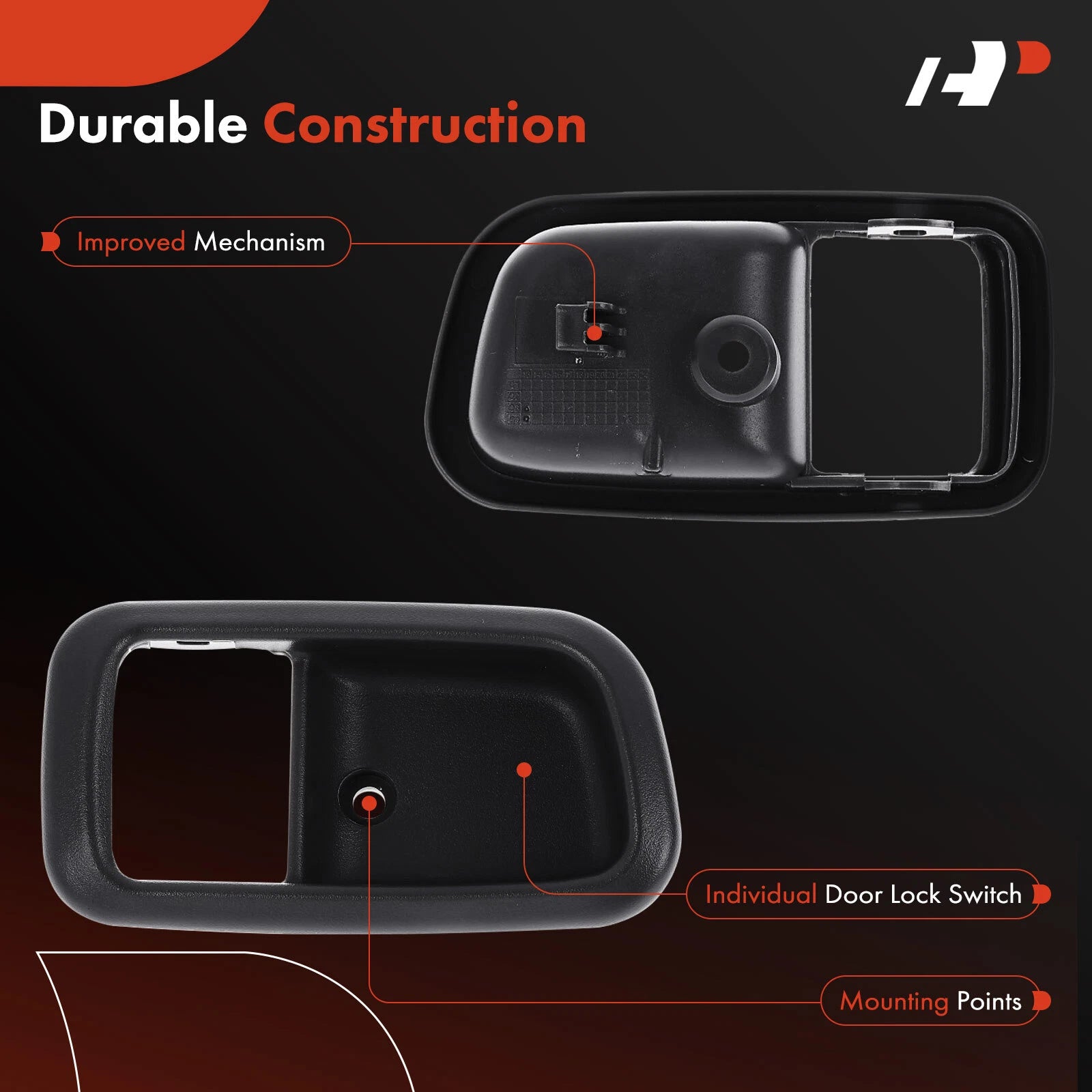 Front Right Deep Gray Interior Door Handle for Toyota Tundra (2000â2006)