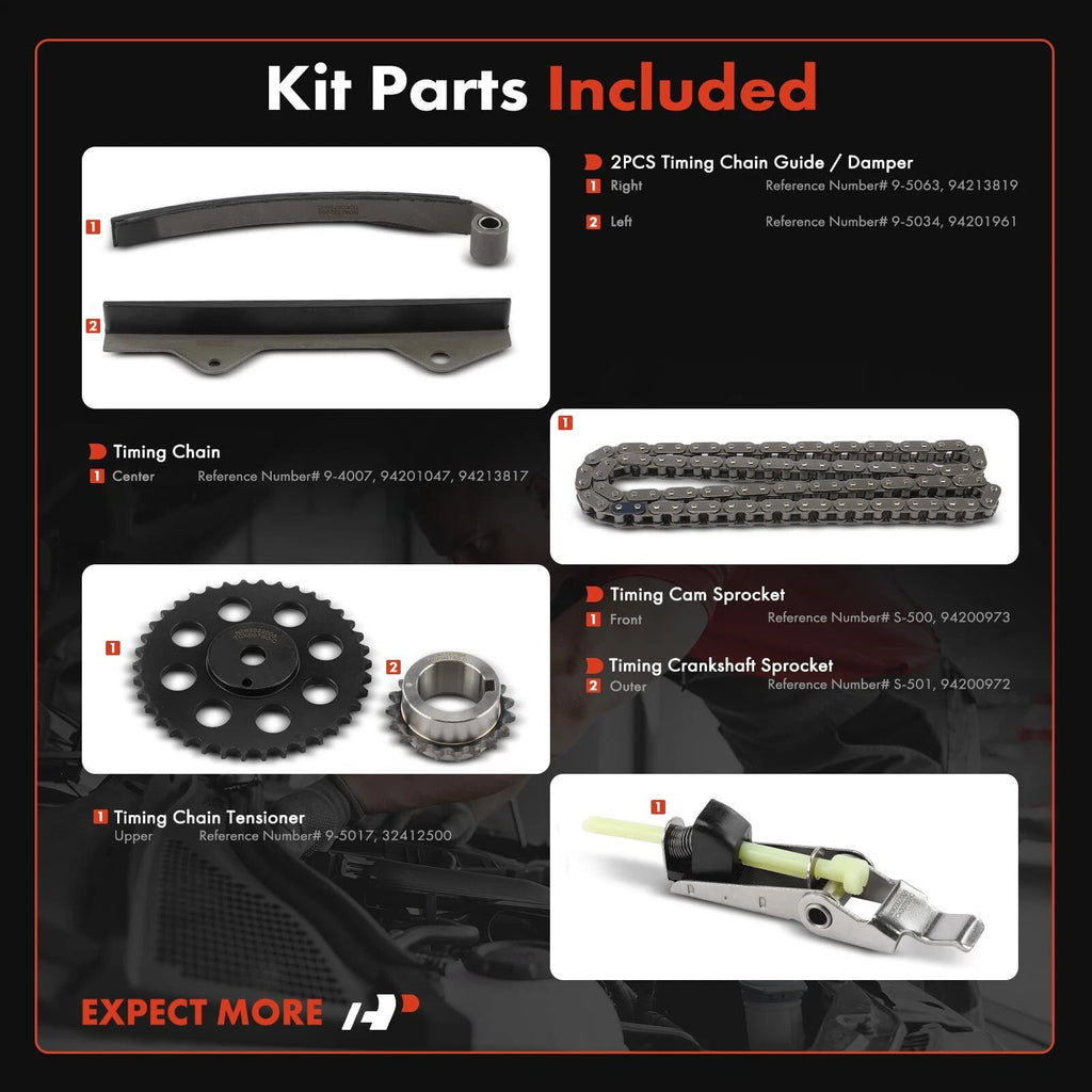 6X Timing Chain Kit for Chevy LUV (1976-1982)