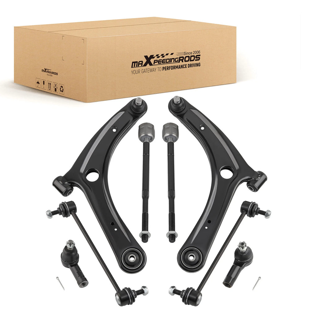 Set of 8 Front Lower Control Arms for Mitsubishi Lancer (2008–2017)