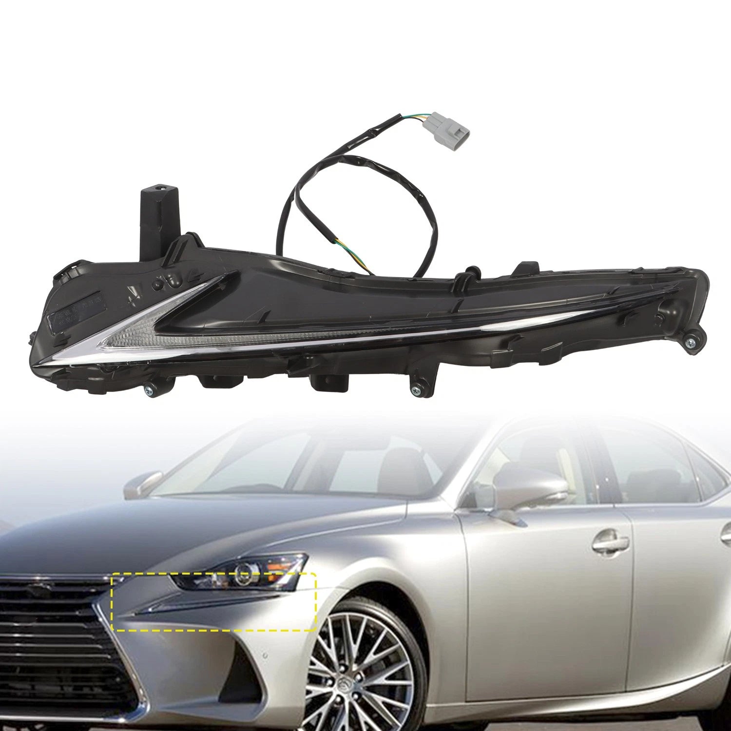LED Daytime Running Light Left Side for Lexus IS300 IS350 IS200T (2017–2020)