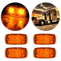 Set of 4 Amber 4 Inch LED Side Marker Lights for Pickup Truck