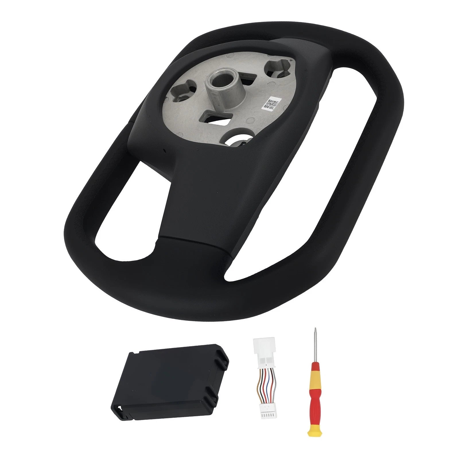 Heated Leather Steering Wheel for Tesla Model 3/Y (2017–2023)