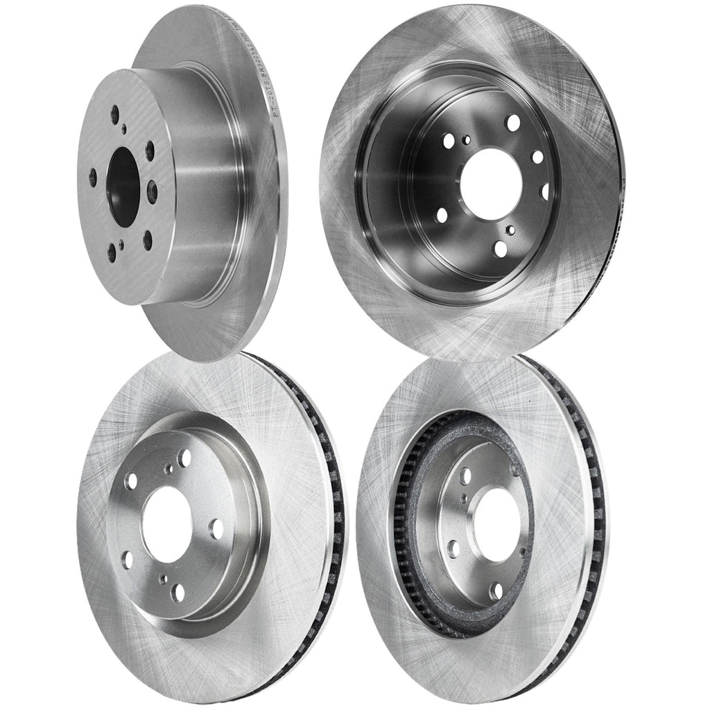 Set of 4 Brake Disc Rotors for Lexus ES350, Toyota Avalon, Camry