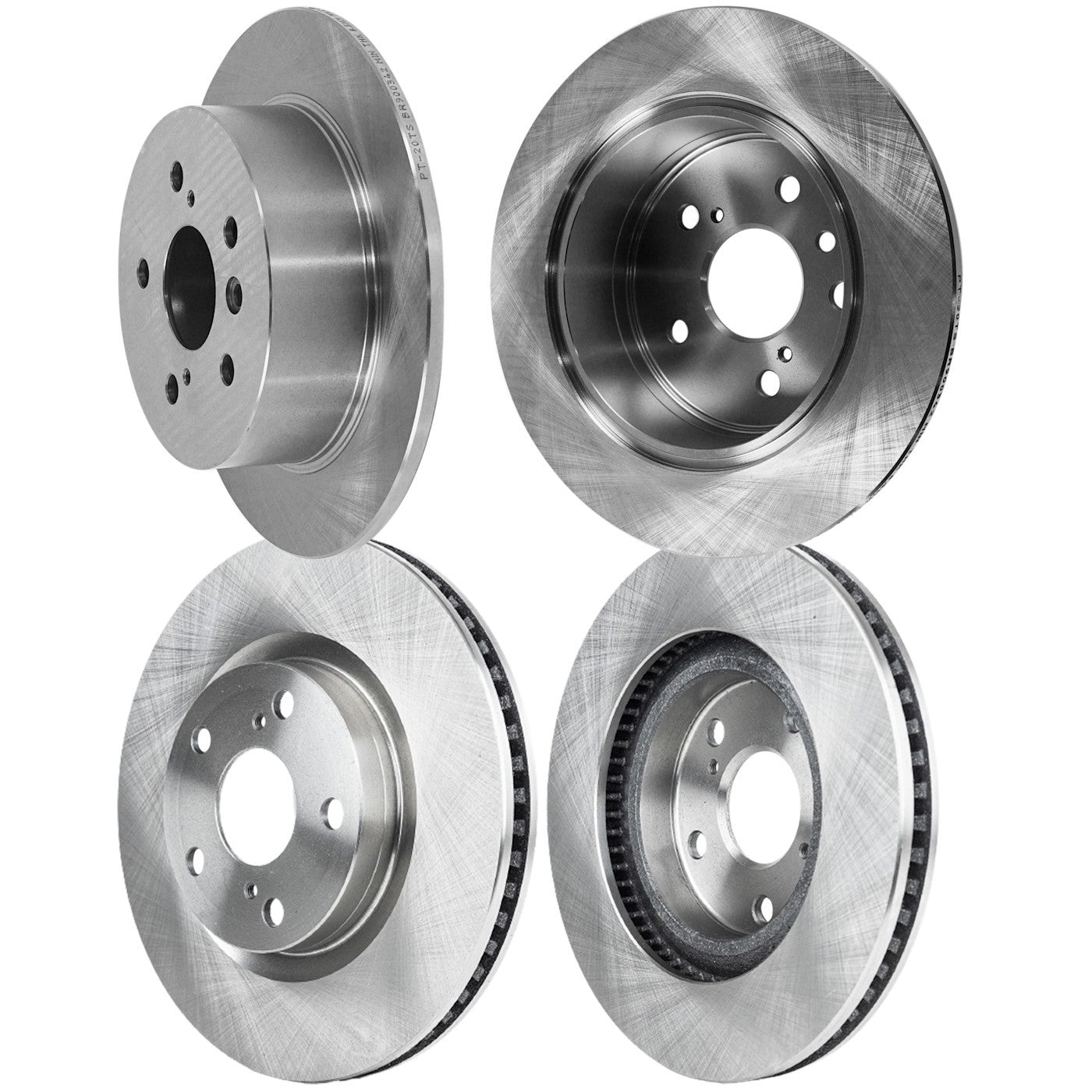 Set of 4 Brake Disc Rotors for Lexus ES350, Toyota Avalon, Camry