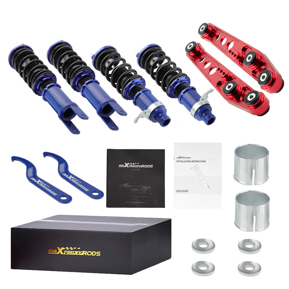 Coilovers + Rear Lower Control Arm Kit for Honda Civic (1992–1995) Acura Integra (1994–2001)