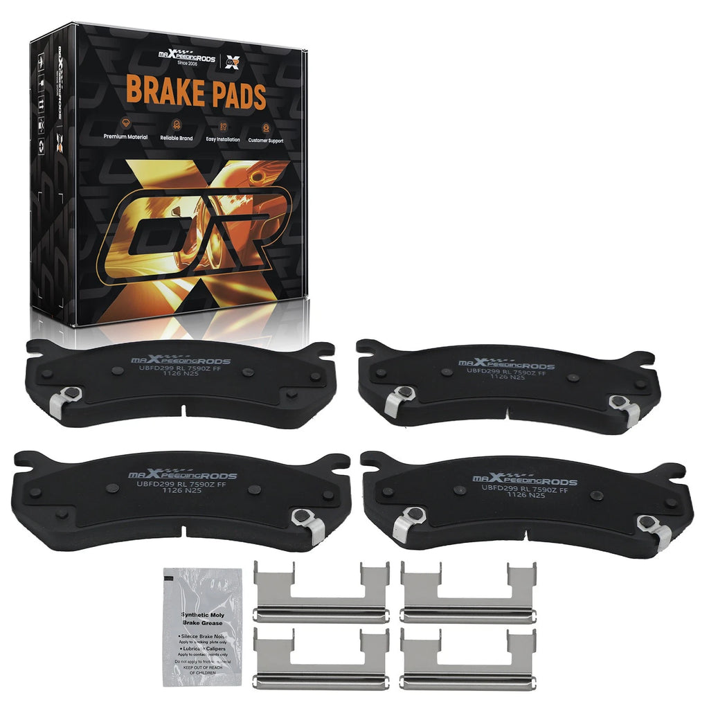 Set of 4 Brake Pads for Chevy Silverado 1500 2500 3500 (1999–2006) D785