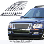 Stainless Chrome Billet Grill Insert for Ford Explorer Sport Trac (2007-2010)