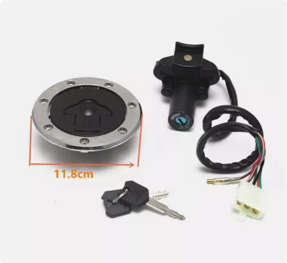 Ignition Switch Lock Key Assembly for Kawasaki ZX6R ZX7R ZX9R ZZR600 ZXR (1995–2006)