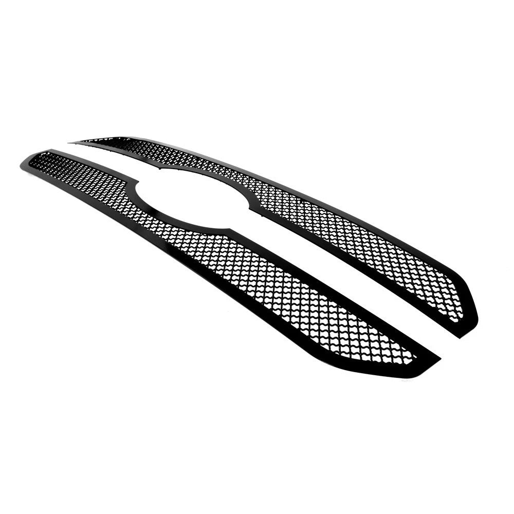 Upper Stainless Black Mesh Grille Insert for Ford F-150 King Ranch (2021–2023)