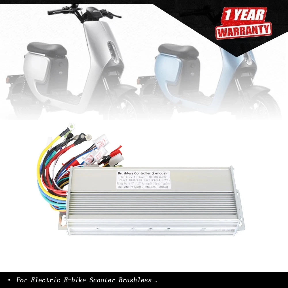DC Motor Speed Controller for Electric E-bike Scooter (48V–72V)