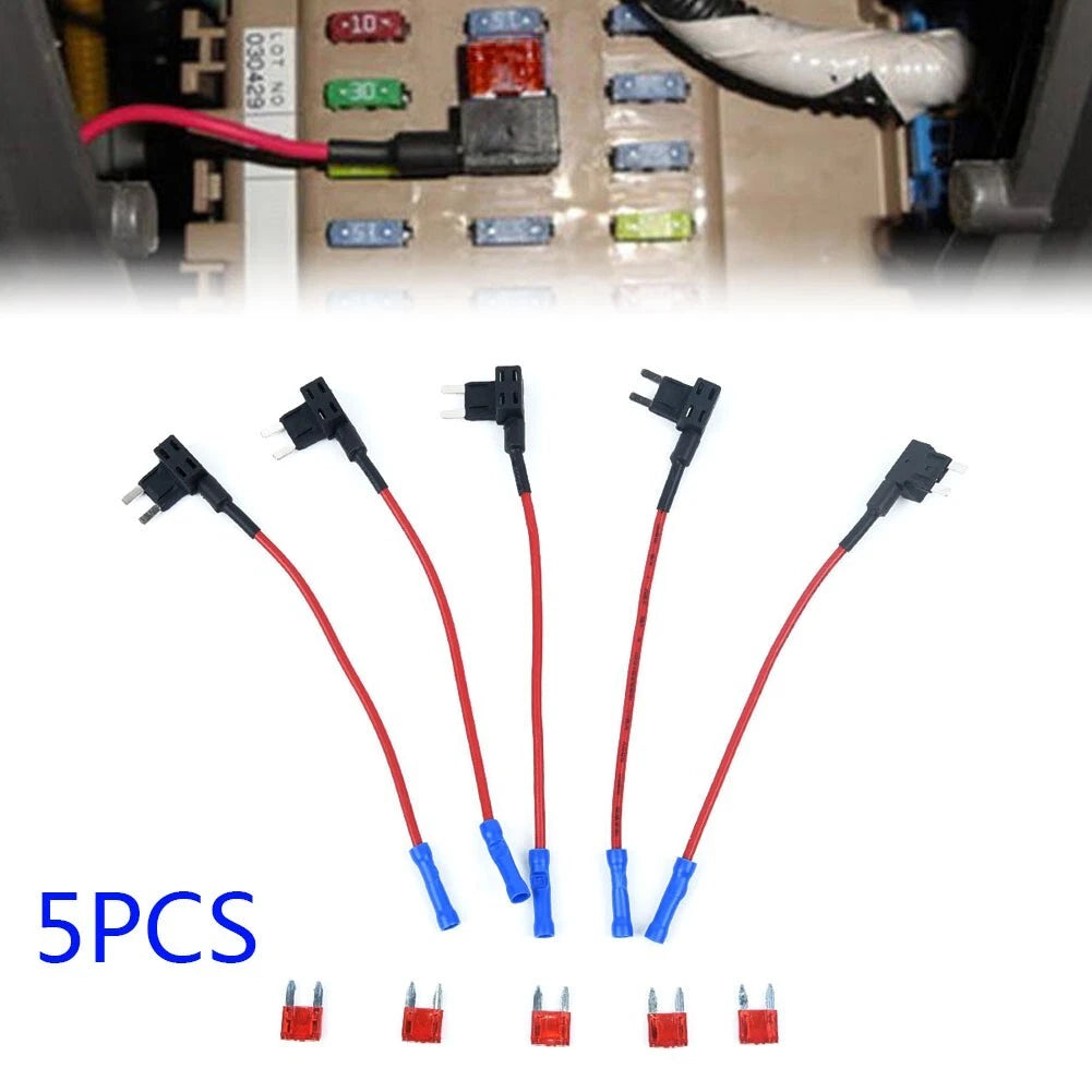 5pcs In-Line Car Add A Circuit Fuse Tap Adapter for MINI