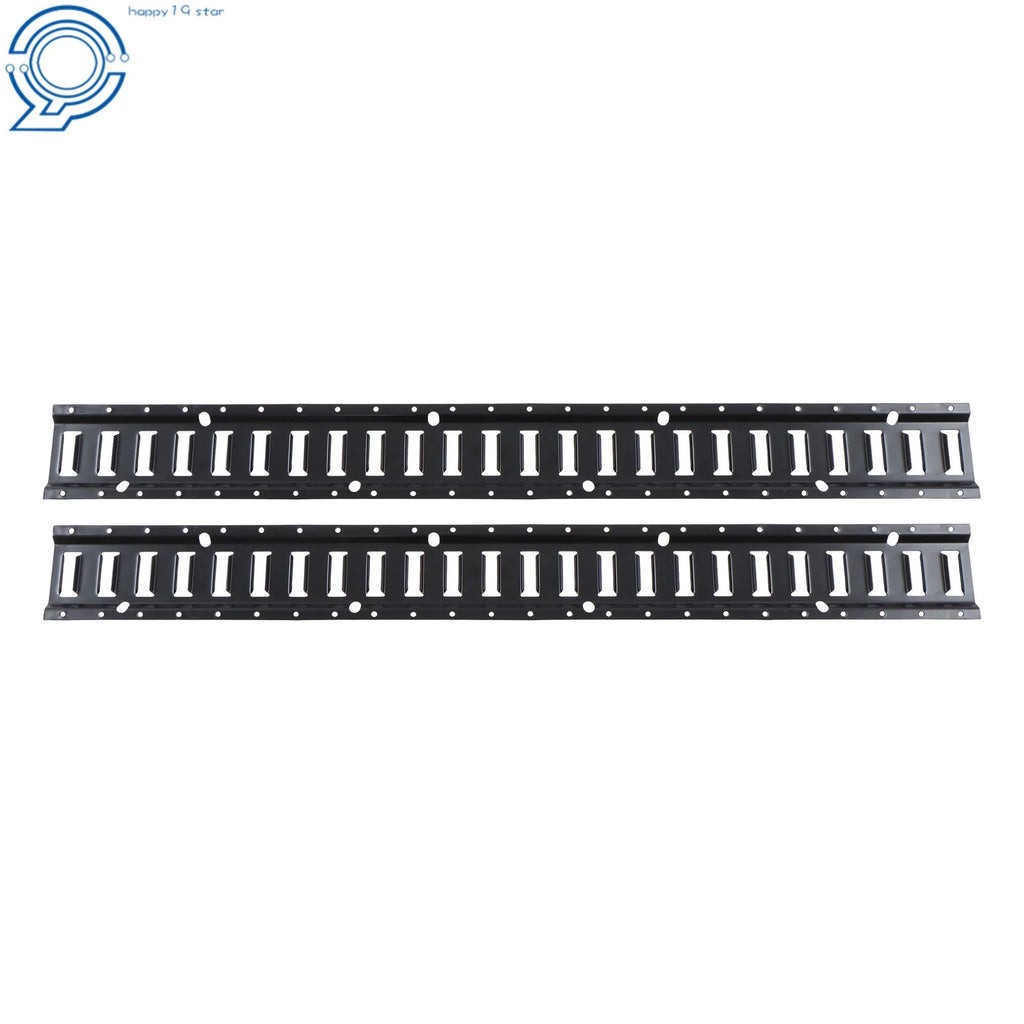 2 Pack E Tie Down Rail Kit for Cargo Trailers (Power Coated)