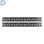 2 Pack E Tie Down Rail Kit for Cargo Trailers (Power Coated)