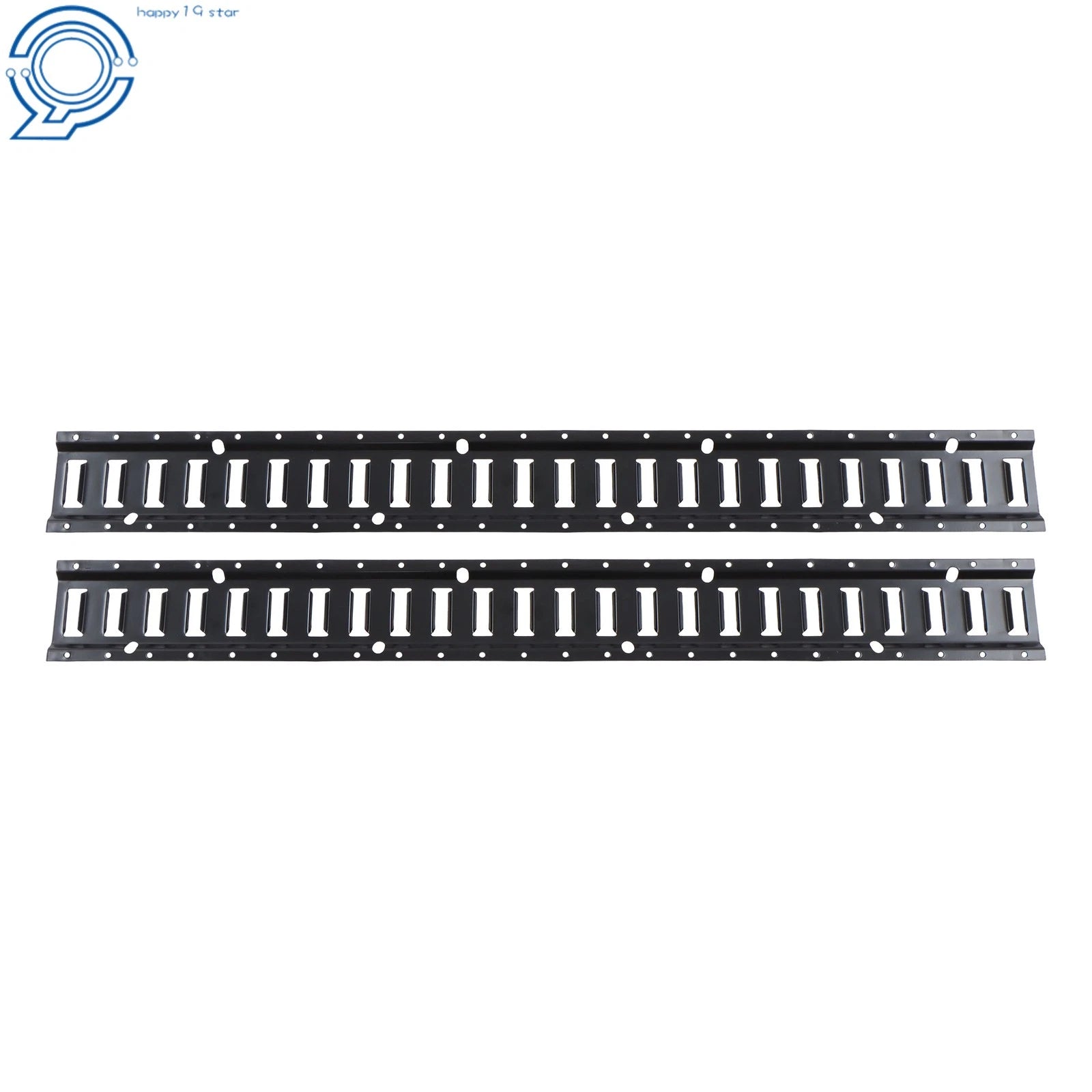 2 Pack E Tie Down Rail Kit for Cargo Trailers (Power Coated)