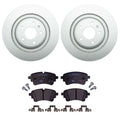 Hella Rear Rotors & Low-Met Disc Brake Pad Kit for Audi A4 Allroad A5 A7 Q5 (2010–2020)