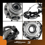 Pair Front Wheel Hub & Bearing Sets for Ford F-450/F-550 4x4 (2017–2019) BHA31370