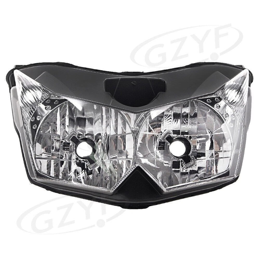 Front Headlight Assembly for Kawasaki Z1000 (2007–2009) Black Housing
