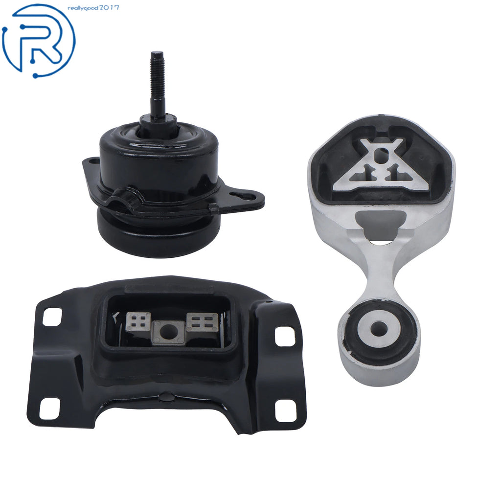 3X Engine & Torque Strut Mount Set for Ford Explorer 2.3L FWD (2016–2019)