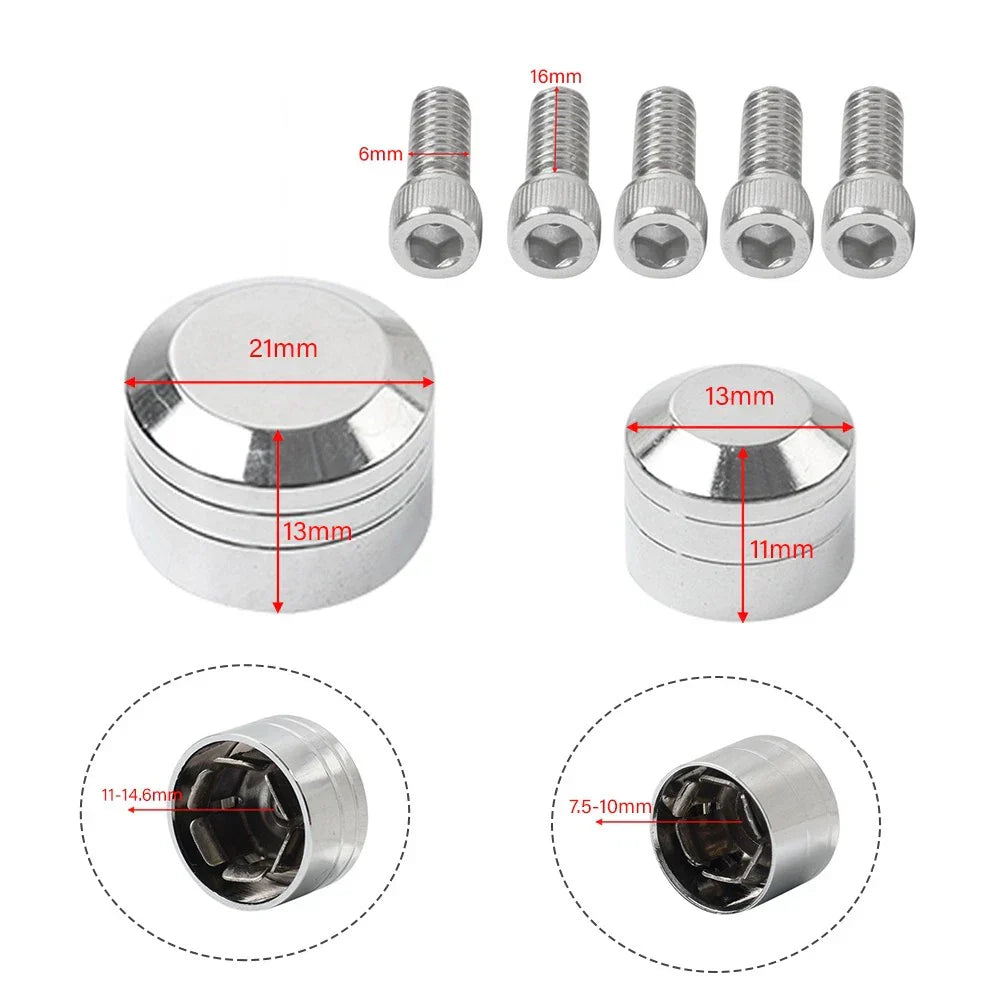 Chrome Engine Topper Screw Bolt Cap for Harley Twin Cam Softail (2007-2017)