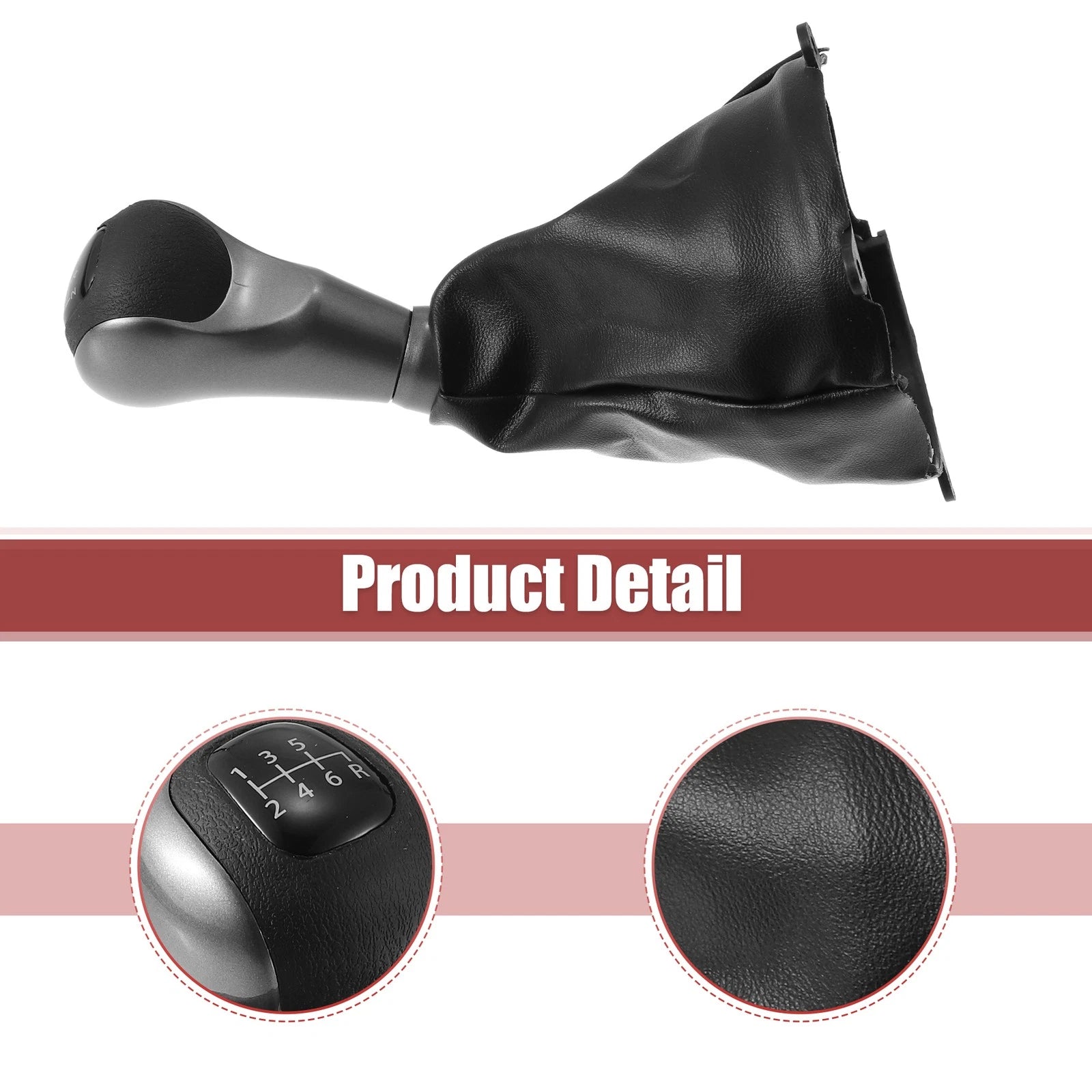 Set of 1 Manual Gear Shift Knob 6 Speed for Honda Civic (2006–2011) 54102-SNA-A01 Black
