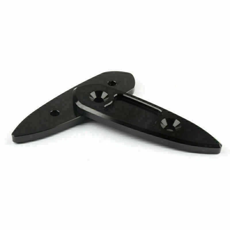 CNC Mirror Hole Cap Covers for Yamaha YZF R3 (2015–2016) R25 (2013–2015) Black