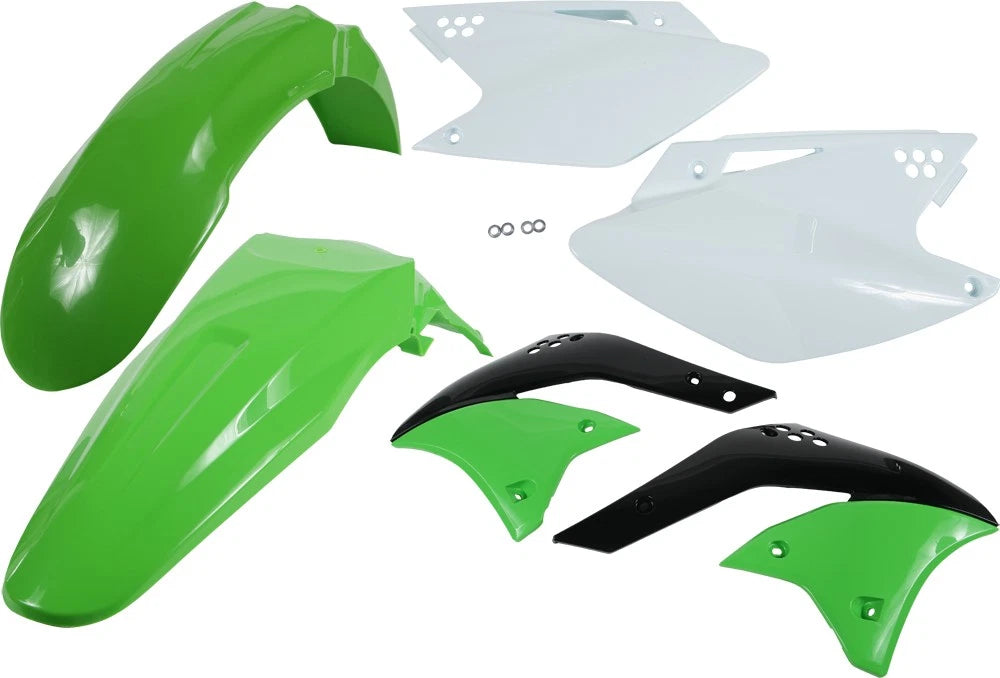 Acerbis Plastic Body Kit for Kawasaki KX250F (2006–2008) Offroad Green